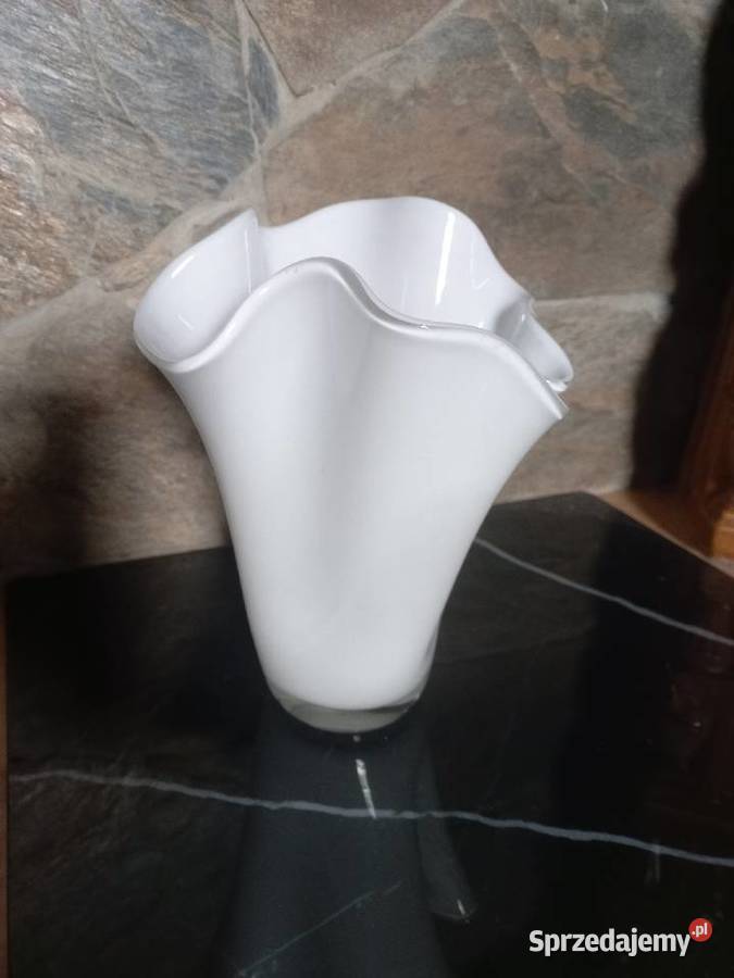 Wazon Chusta Krosno bialy Toruń