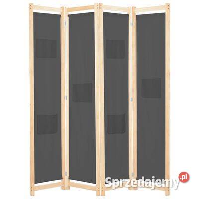 vidaXL Parawan 4panelowy szary 160x170x4 mazowieckie Warszawa