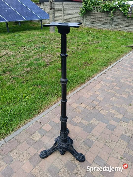 Żeliwna wysoka noga 125 kolor czarny Lipno