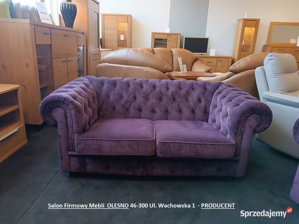 Komplet Chesterfield tj kanapa Fotel MEGA OKAZJA