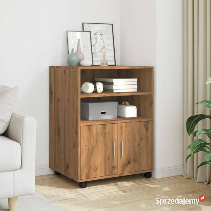 Szafka na kółkach dąb artisian 60x48x81 WM853172 Warszawa