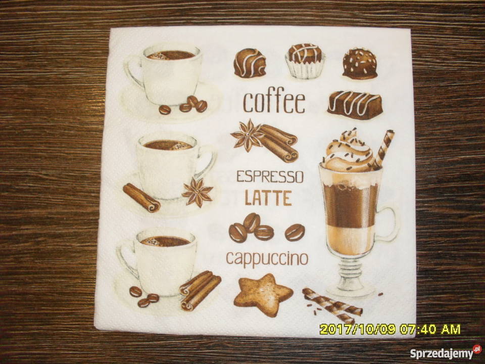 Zestaw serwetek do decoupage z ziołami Bochnia