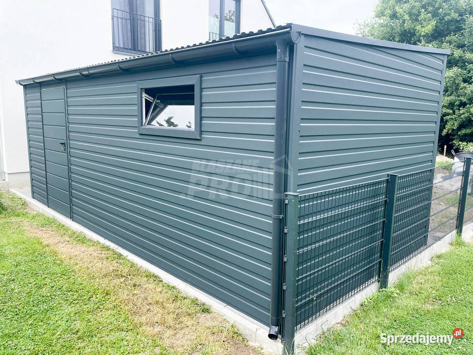 Domek ogrodowy 5x3 2x drzwi 2x okna antracyt sprzedam