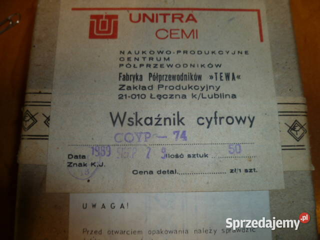Wyswietlacz CQYP74 Części i akcesoria małopolskie