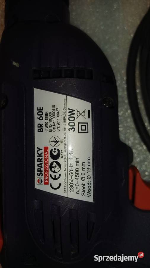 Wiertarka firmy Sparky Professional BR 60E Wiertarki i wkrętarki Warszawa
