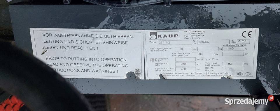 Chwytak do bel Makuatury AGD Styropianu Kartonów Gorzów Wielkopolski sprzedam