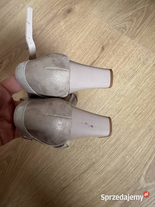Buty półbuty ze skóry czółenka Zielona Góra