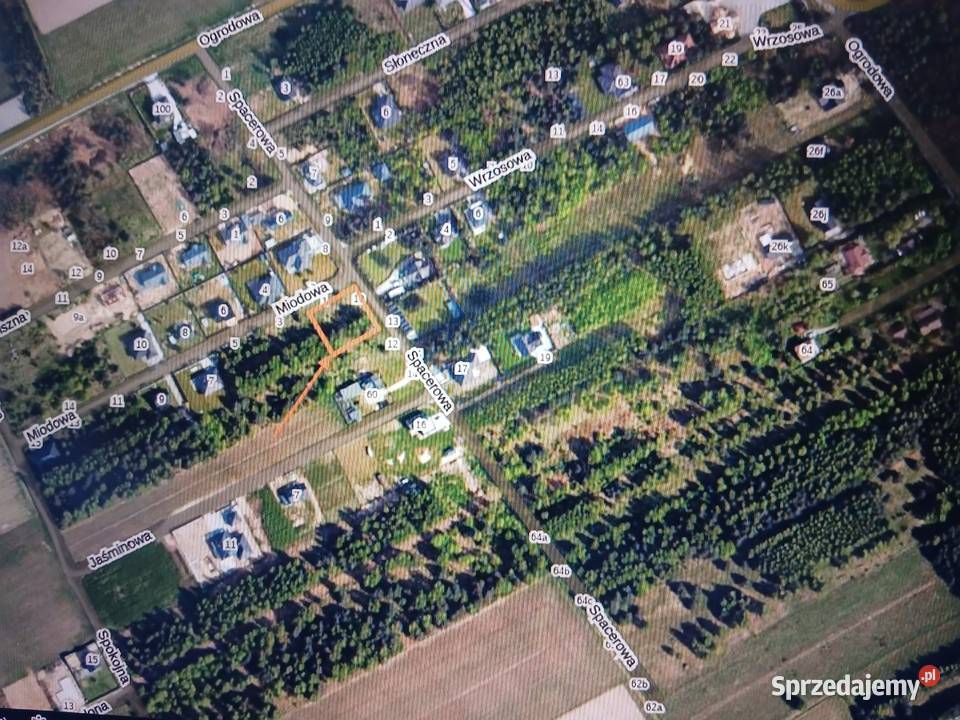 Działka budowlana 1454 m2 Grodzisko Miodowa gm