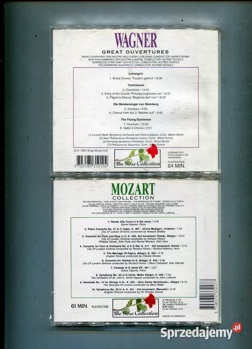 Wagner Great Ouvertures Mozart Collection 2 CD sprzedam