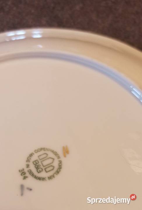 Patera z mewami delfinami i kwiatami Copenhagen