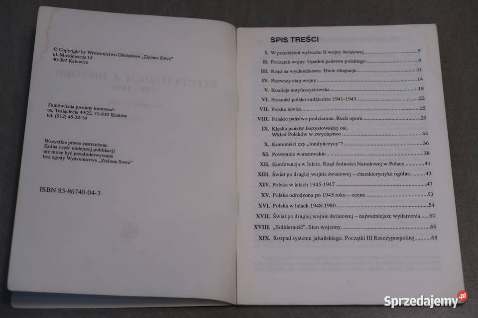 Jerzy Pilikowski Historia 19391990 Repetytorium Siedlce