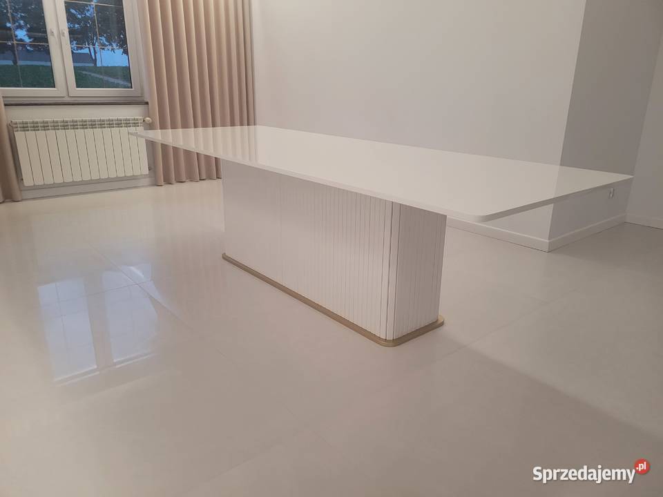 Stół COMODO złoty dekor pod nogą jadalnia salon 76cm sprzedam