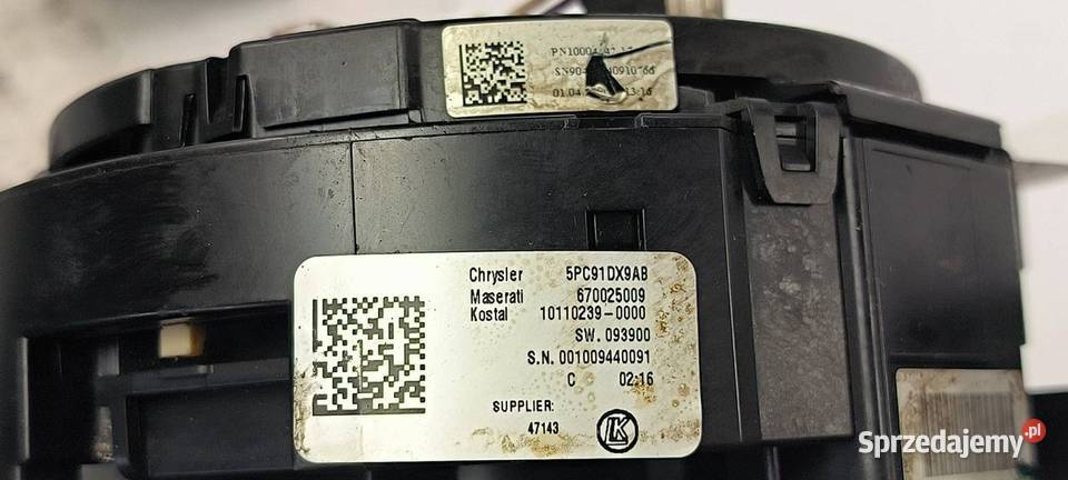 PRZEŁĄCZNIK ZESPOLONY MASERATI GHIBLI 670025009 osobowe kujawsko-pomorskie Lipno sprzedam