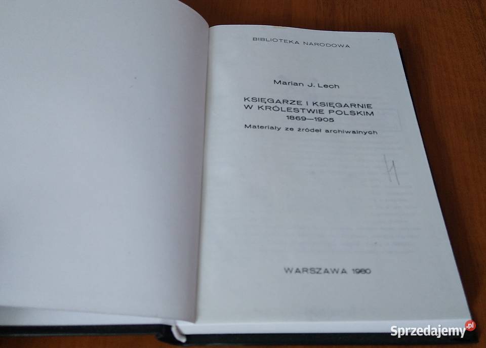 Księgarze i księgarnie w Królestwie Polskim Książki naukowe i popularnonaukowe Gdańsk sprzedam