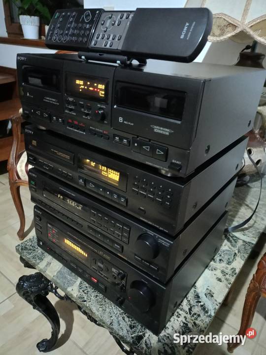 Wieża SONY segmentowa z pilotem Japan Vintage Wieże i miniwieże Drawski Młyn