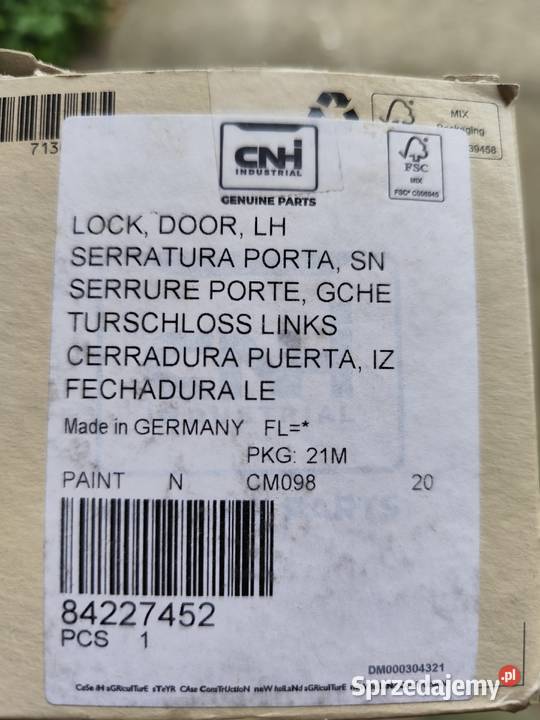 84227452 zamek drzwi nh prawy