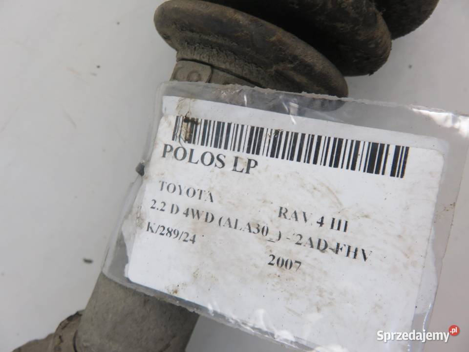 PÓŁOŚ LEWA PRZEDNIA TOYOTA RAV 4 III 22 D 4WD osobowe małopolskie