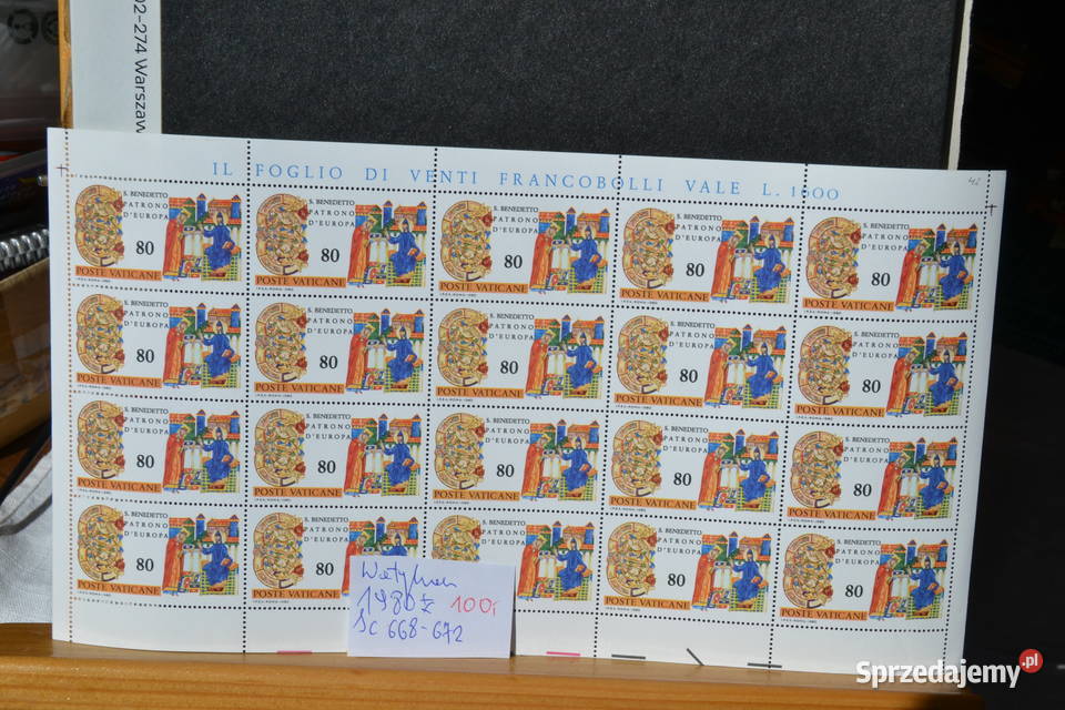 Znaczki Watykan Arkusze Sc 668672 Sobótka
