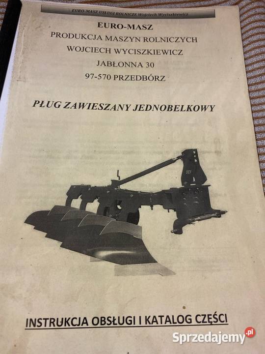 Plug zagonowy Euromasz nieuszkodzony Kobyla Góra