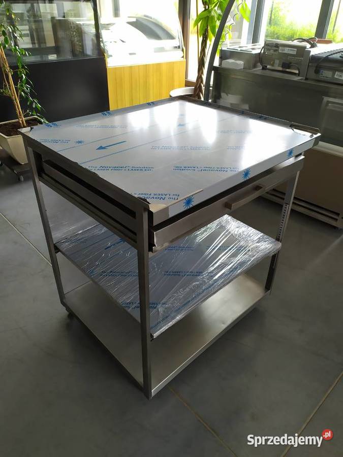 Stół roboczy ze stali nierdzewnej jezdny z Biznes i Przemysł Kazuń Polski