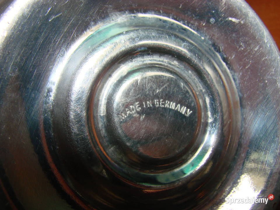 niemiecki aluminiowy dzbanek termiczny PRL Pruszcz Gdański