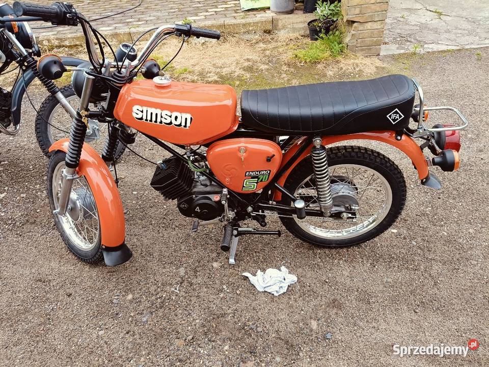 Simson s70 Enduro org Rok produkcji 1986 zachodniopomorskie Drawsko Pomorskie