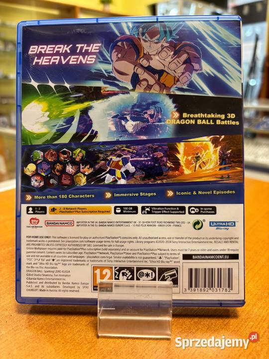 Gra Dragon Ball Sparking ZERO PlayStation 5 5 12+ warmińsko-mazurskie