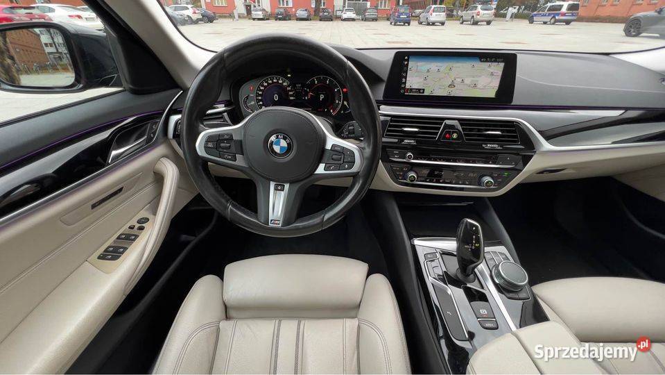 BMW 5 190 Diesel Mpakiet Skóry LED Xenon Sport Seria 5 Gdańsk