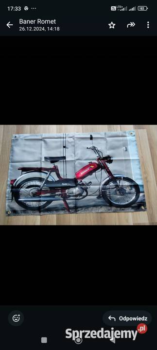 Baner plakat flaga MZ ETZ 250 Simson SHL gazela Gadgety motoryzacyjne Gniezno