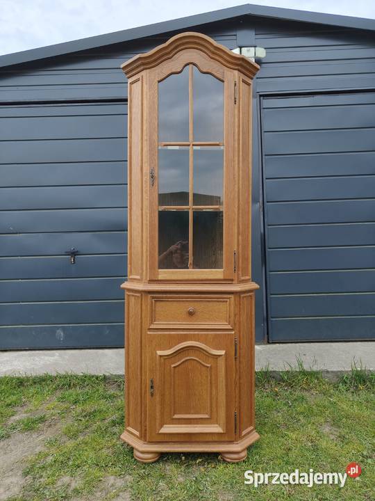 Witryna narożna dębowa łódzkie Łódź sprzedam