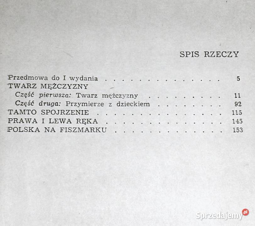 Twarz mężczyzny i trzy nowele Maria Kuncewiczowa Chełm