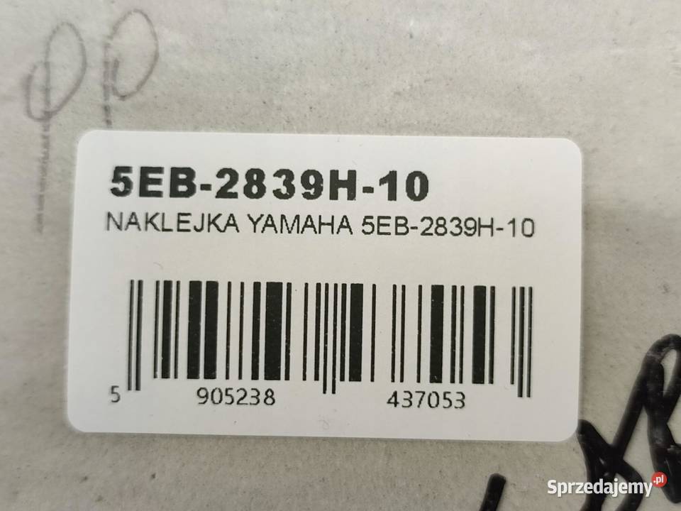 NAKLEJKA YZF NA BOCZEK YAMAHA YZF R6 SILVER 1999