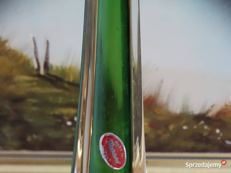 Wazon Murano Glass Sommerso 30 Vintage Włochy z Dekoracje i ozdoby sprzedam