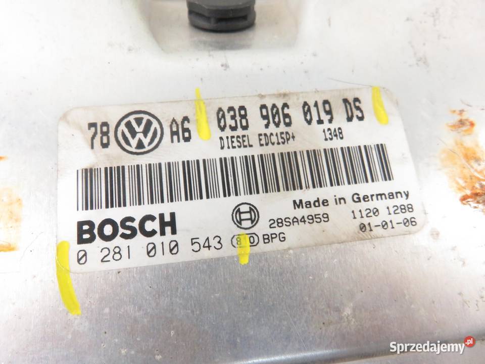 STEROWNIK VW PASSAT B5 FL 19 TDI 038906019DS