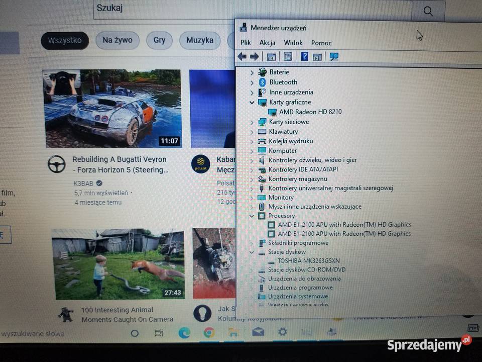 Laptop Lenovo G505 4gb ram 320gb hdd AMD E12100 Liczba rdzeni 2