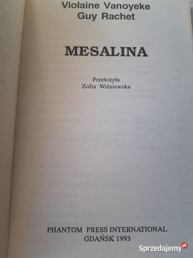 Mesalina Violaine Vanoyeke Guy Rachet 1993 Antyki, Sztuka, Kolekcje
