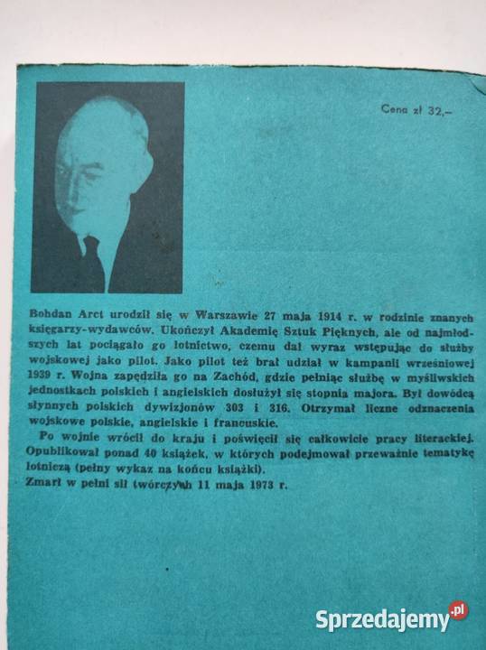 Lot bez lądowania Bohdan Arct RAF podczas II ISBN 9788375527162 Kielce sprzedam