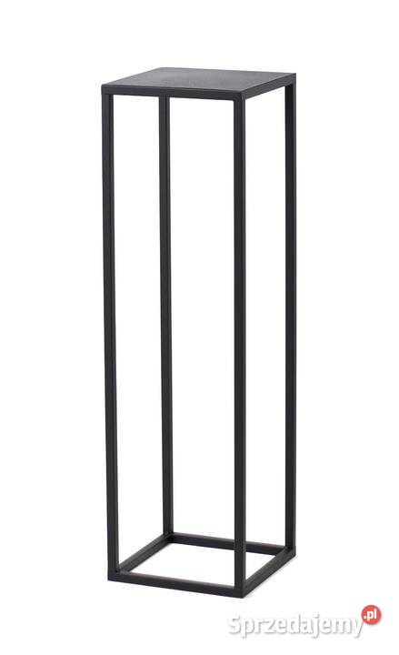 Kwietnik Metalowy Stojak METALLO 80 czarny LOFT czarny Sobienie-Jeziory