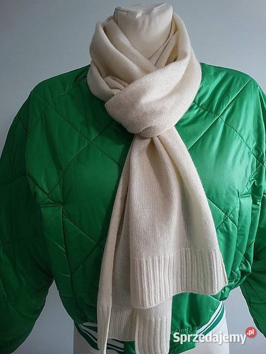 Szalik Kaszmirowy 100 Kaszmir Kremowy Marks Galanteria i dodatki Łomża