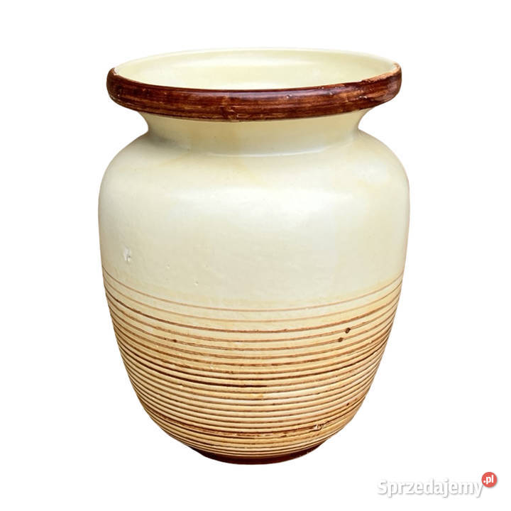 Ceramiczny wazon VEB Haldensleben Niemcy lata 50