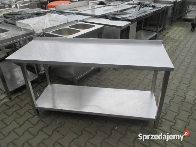 Stół Gastronomiczny Przyścienny Z Półką 1666085 Ostrów Wielkopolski