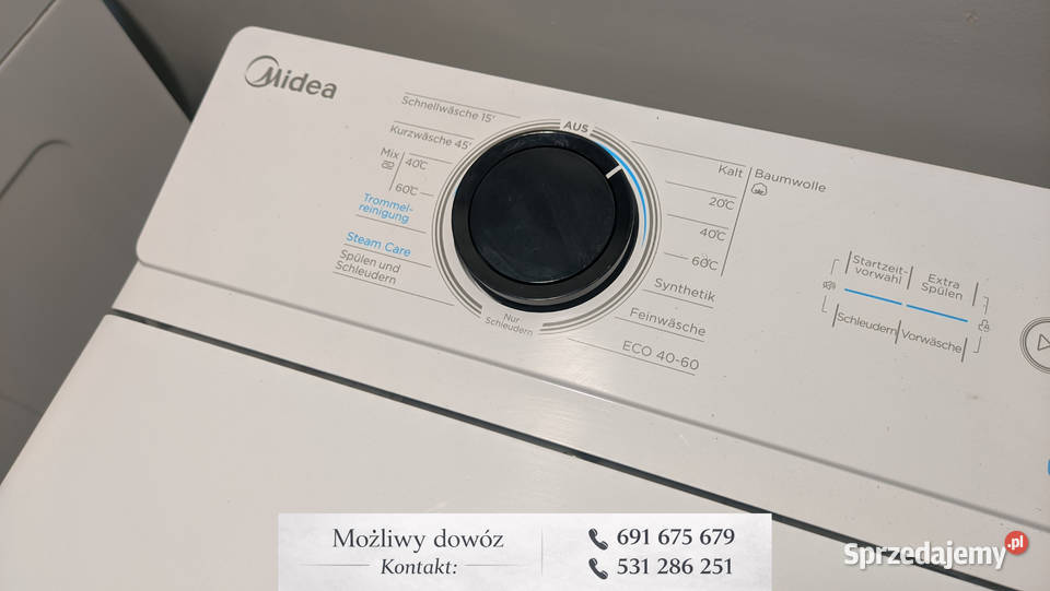 Pralka ładowana góry Midea 6 stan gwarancja Dobrzyń nad Wisłą