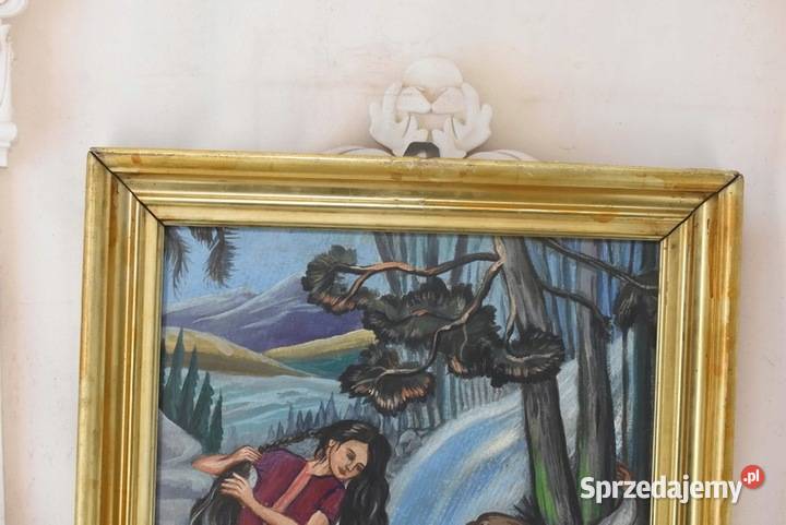 Zofia Stryjeńska Góral i Góralka Stary Portret małopolskie Kraków