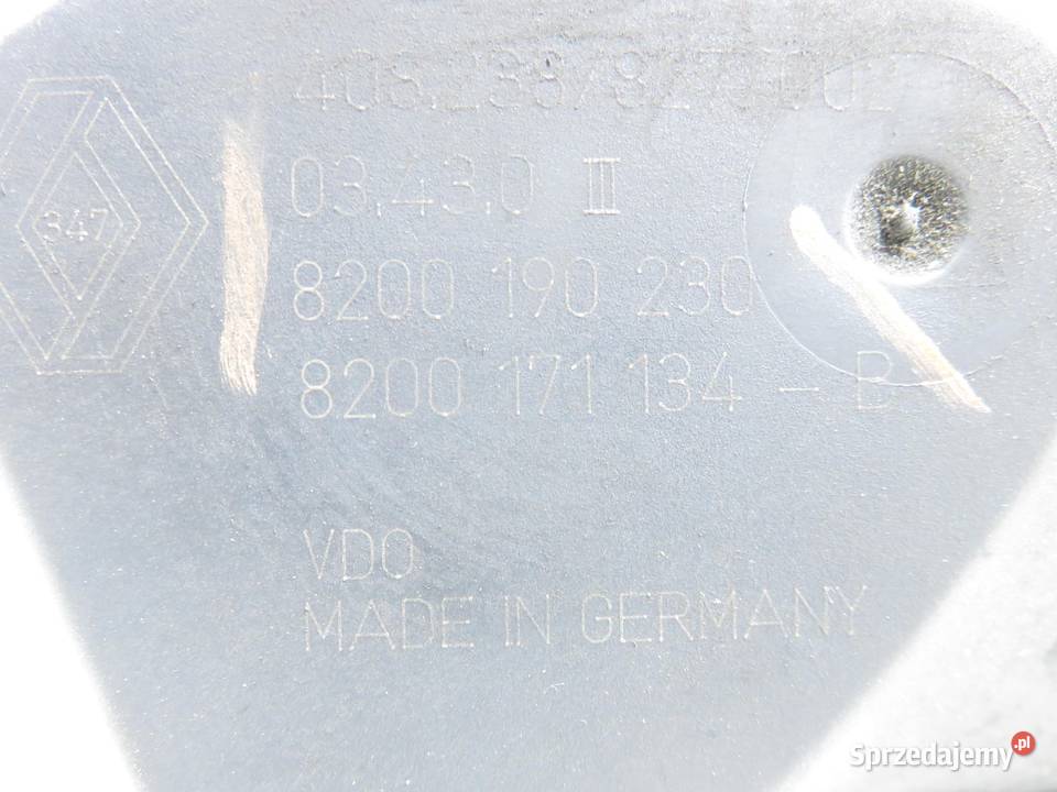 PRZEPUSTNICA RENAULT SCENIC II 16 8200190230