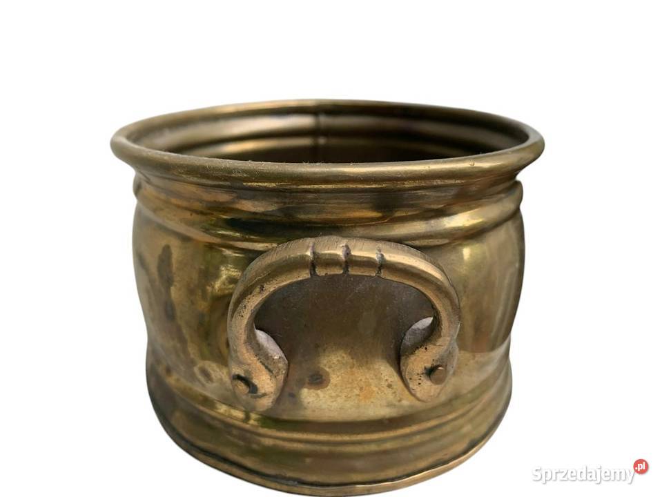Miedziany owalny garnuszek Warszawa