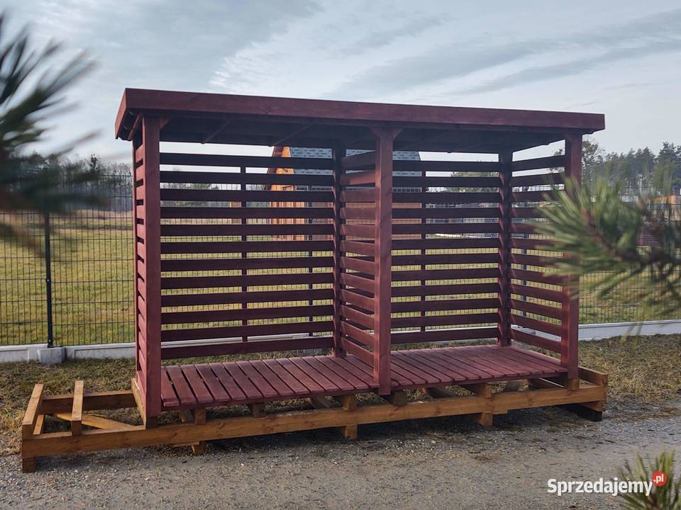 Drewutnia poszerzana 35 x 11m z dachem prostym