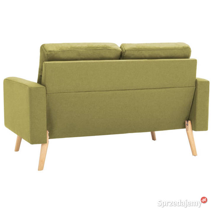 2osobowa sofa zielona tapicerowana tkaniną Warszawa