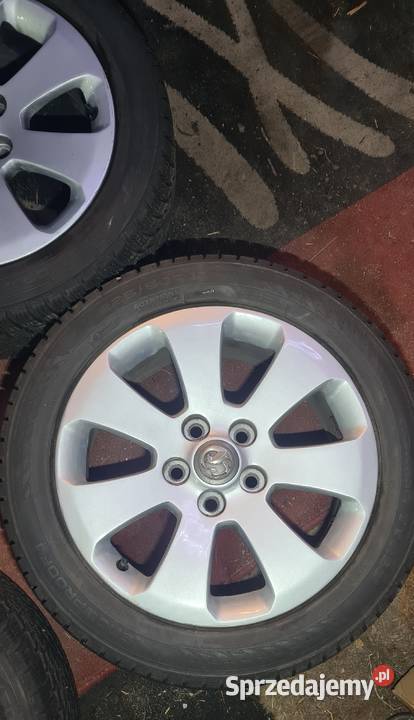 Koła felgi aluminiowe GM 17 5x120 opony zimowe