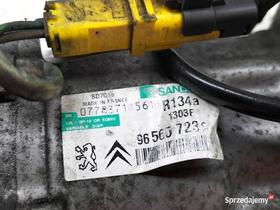 SPRĘŻARKA KLIMATYZACJI 9656572380 27 HDI Peugeot