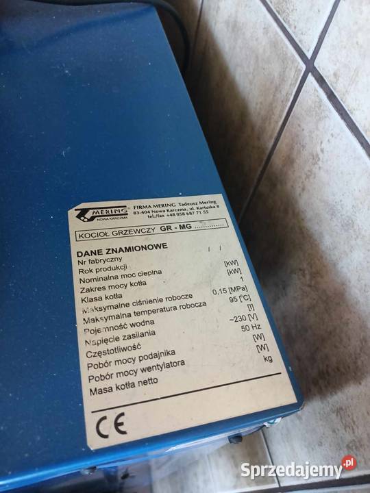 Kocioł grzewczy piec GRMG 27kW boiler pompy pomorskie Trąbki Wielkie